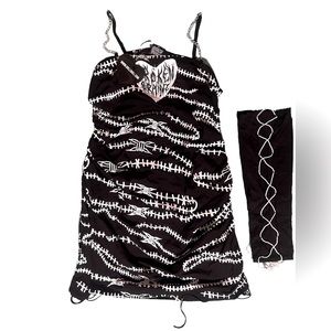 Dolls Kill x Broken Brainz Plus Can't Conform Mini Dress